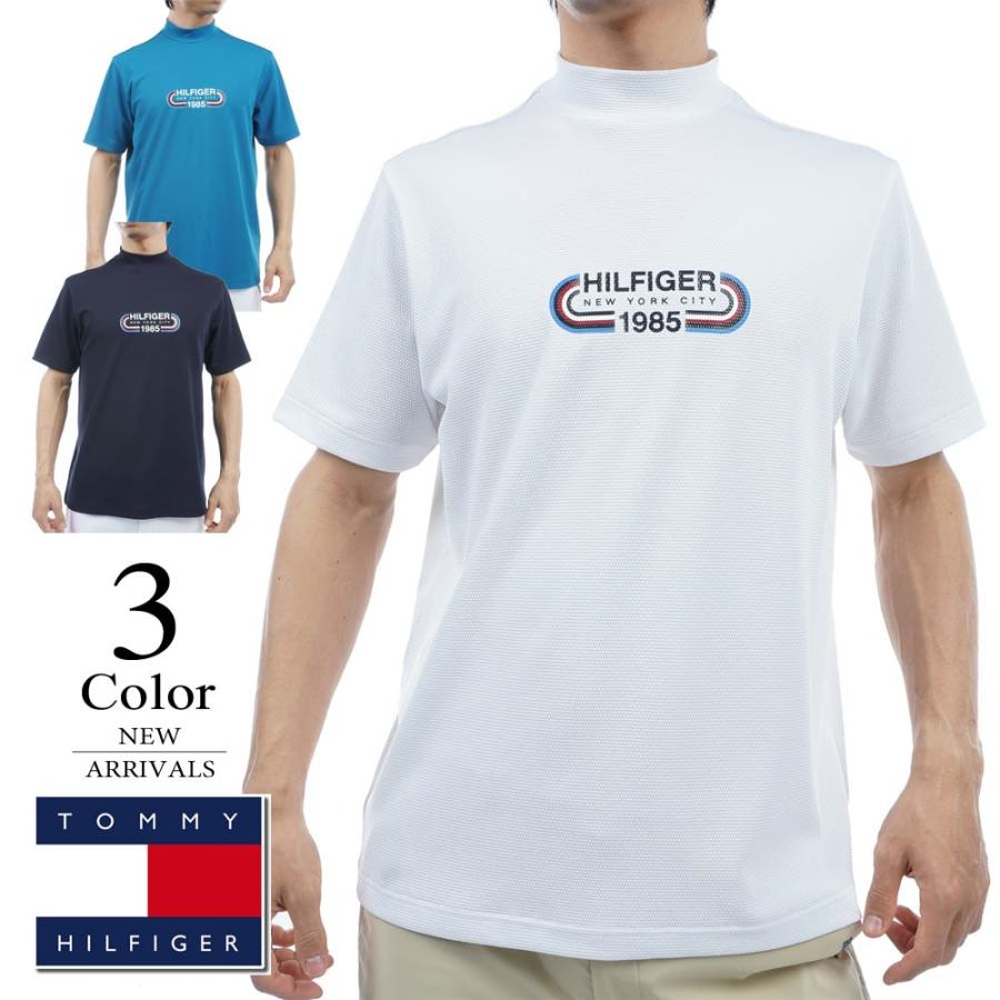 美品 トミーヒルフィガーゴルフ 近年 モックネック 半袖ゴルフポロシャツ LL TOMMY HILFIGER GOLF（トミー ヒルフィガー ゴルフ） メール便・ゆう