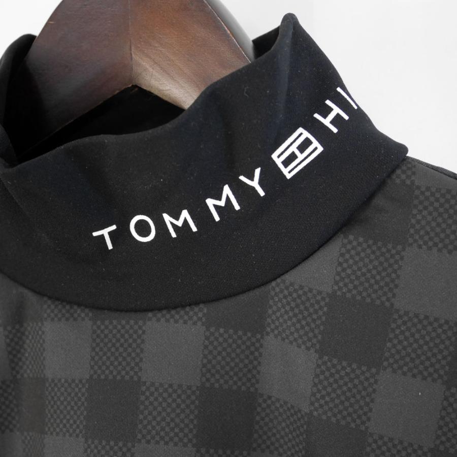 長袖ハイネックシャツ 【L寸】ブラック　トミーヒルフィガー thma569 TOMMY HILFIGER GOLF（トミー ヒルフィガー ゴルフ） セール/30％OFF