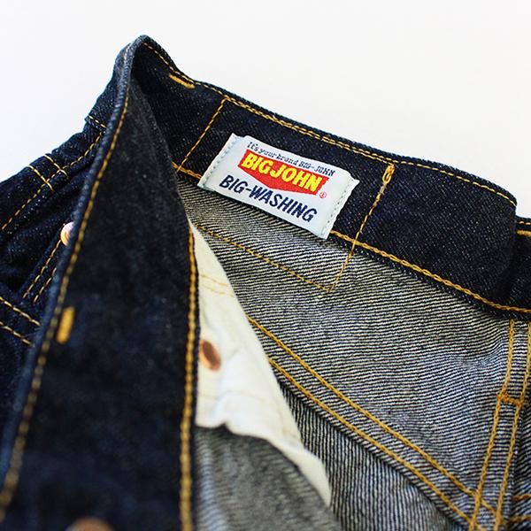 ビッグジョン ジーンズ ヴィンテージクラシック BIG JOHN SL VINTAGE 60's Classic Straight コットン 綿 メンズ ジーパン M102SL-LW71 0126｜jeans-yamato｜07