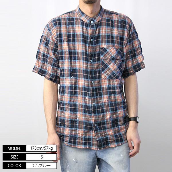 ビッグジョン チェックシャツ 半袖シャツ ペイント しわ加工 Big John シャツ アメカジ キレイ目 おしゃれ 日本製 Mms04n 001 Mms04n ジーンズショップヤマト 通販 Yahoo ショッピング