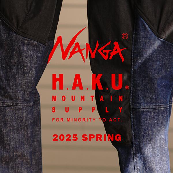 NANGA 新色追加 × H.A.K.U ナンガ ハク THREE DIMENSION TAPERED NANGA 新色追加 × H.A.K.U ナンガ ハク THREE DIMENSION TAPERED