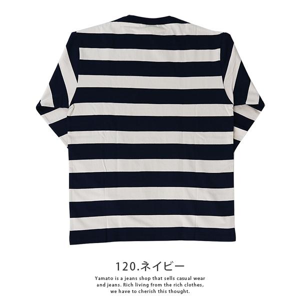 Schott N.Y.C ショット WIDE BORDER POCKET T-SHIRT メンズ ロン Schott N.Y.C ショット WIDE BORDER POCKET T-SHIRT メンズ ロン
