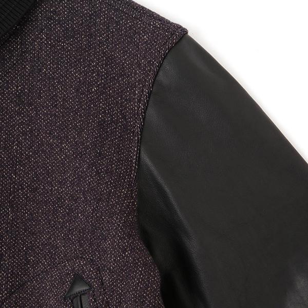 Schott ショット メンズ アウター スタジャン BEACH CLOTH STADIUM JACKET ビーチクロス スタジアムジャケット ストリート アメカジ レザー使用 7824252010の画像