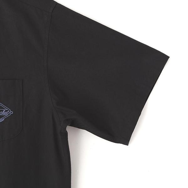 Schott ショット メンズトップス 半袖 シャツ オープンカラー NC SHIRT EMB エンブレム 刺繍 綿 ナイロン ワークシャツ アメカジ ストリート 7826123003の画像