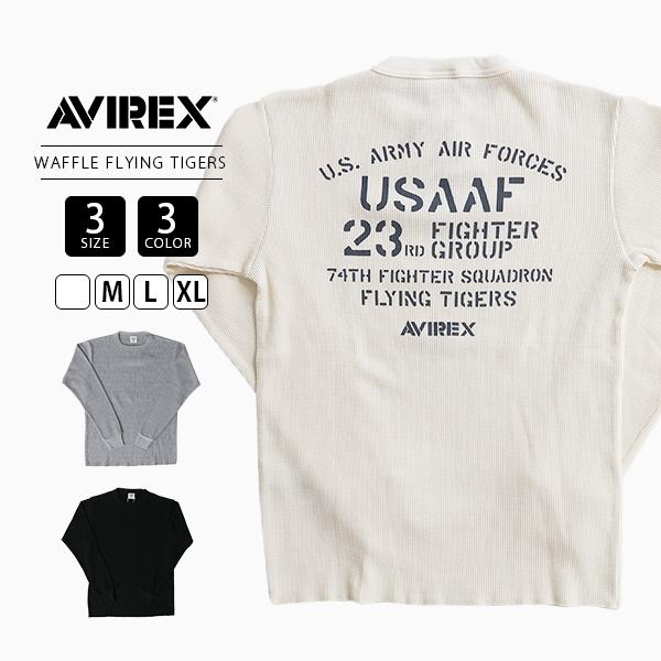 AVIREX（アヴィレックス） アビレックス メンズ 長袖 Tシャツ WAFFLE