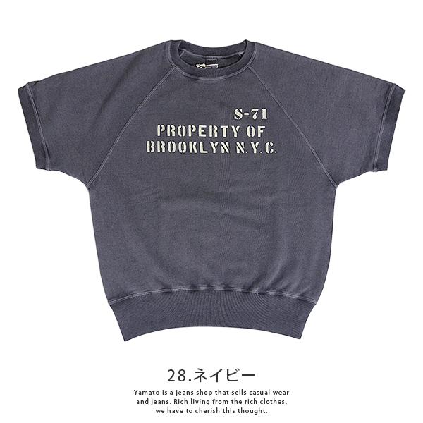 BARNS バーンズ メンズ トップス 半袖 スウェットSWEAT L　Navy BARNS OUTFITTERS（バーンズ アウトフィッターズ） BARNS バーンズ