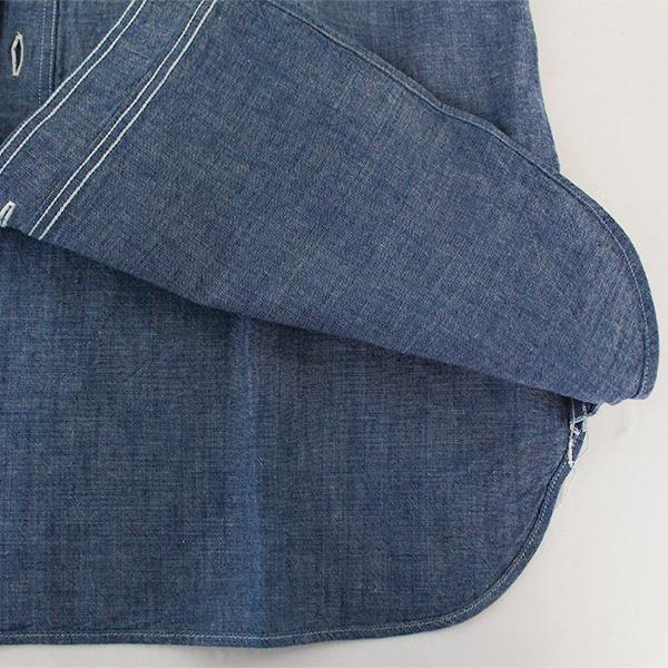 バズリクソンズ シャンブレーシャツ 長袖 BUZZ RICKSON'S シャツ  BLUE CHAMBRAY WORK SHIRTS BR25995 父の日 プレゼント｜jeans-yamato｜08