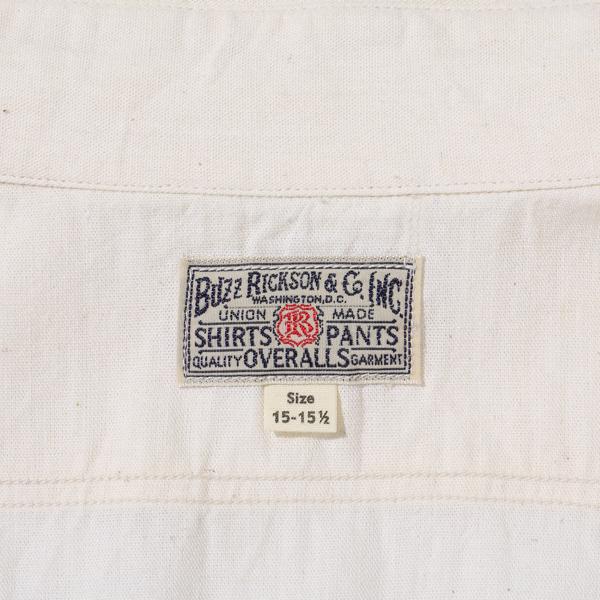 バズリクソンズ シャンブレーシャツ BUZZ RICKSON'S WHITE CHAMBRAY WORK SHIRTS 30周年記念モデル BR29185 0119 父の日 プレゼント｜jeans-yamato｜07