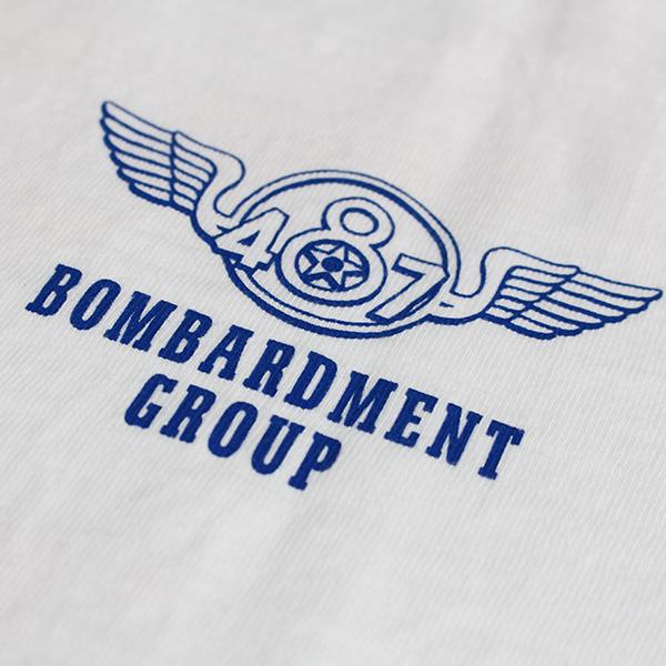 BUZZ RICKSON'S バズリクソンズ 半袖 Tシャツ 487th BOMB GROUP ヴィンテージ ミリタリー ホワイト BR79368 0517｜jeans-yamato｜07