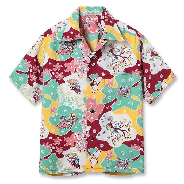 値下げ中5-21【美品】サノバチーズ恋する惑星シャツ　半袖オープンカラー SUN SURF サンサーフ メンズ トップス アロハシャツ 半袖 2026 夏