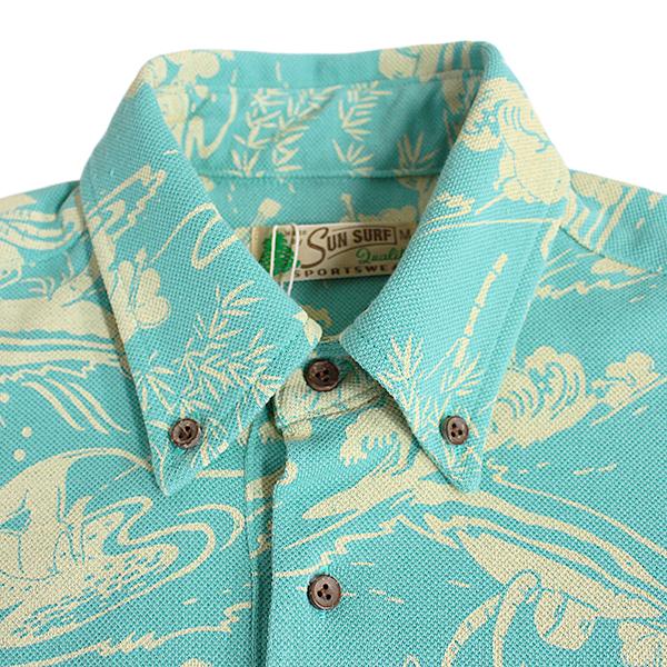 SUN SURF サンサーフ メンズ ポロシャツ 半袖 THE HISTORY OF HAWAII