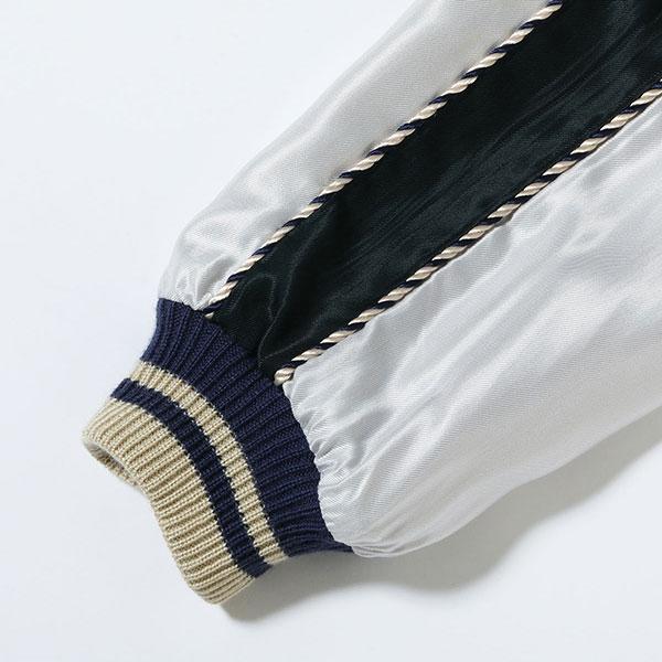テーラー東洋 TAILOR TOYO スカジャン Souvenir Jacket リバーシブル 1950年代 トラ ブリンストン 舞子 ブラック シルバー ゴールド レッド TT15877の画像