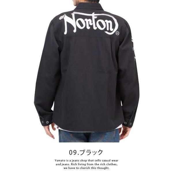 NORTON ノートン ストレッチ ツイル ミリタリー シャツ 231N1502 1223 父の日 プレゼント｜jeans-yamato｜09