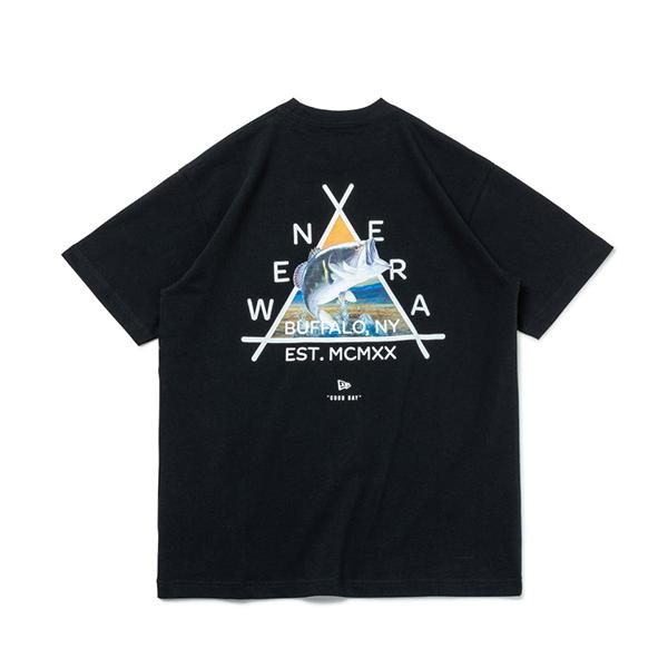 NEW ERA ニューエラ 半袖 Tシャツ Angler Collection ブラックバス NEアウトドア 173-14116989 0412 父の日 プレゼント｜jeans-yamato｜03