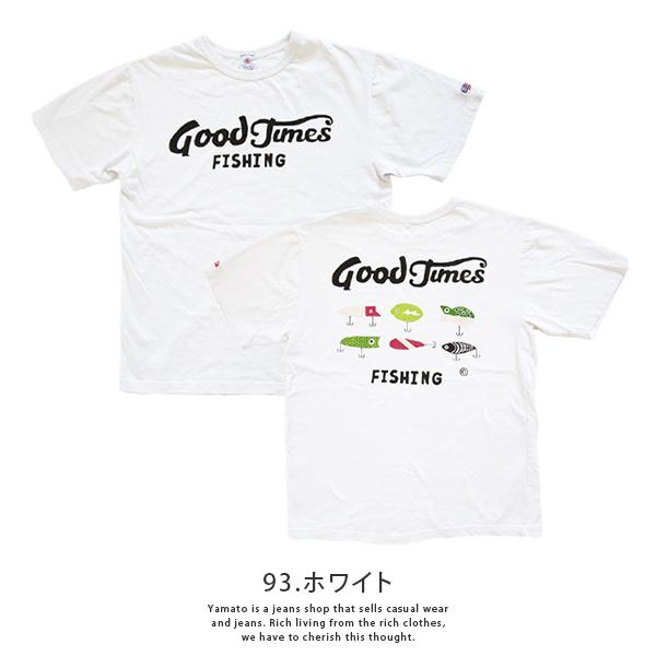 LUMBER ランバー 半袖 Tシャツ GOOD TIMES 釣り好き 釣り ルアー プリント 352-231363 0405｜jeans-yamato｜03