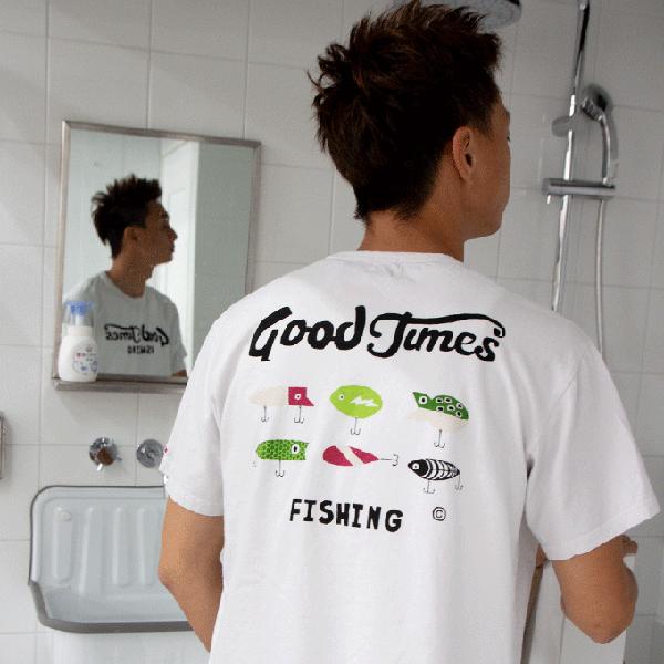 LUMBER ランバー 半袖 Tシャツ GOOD TIMES 釣り好き 釣り ルアー プリント 352-231363 0405｜jeans-yamato｜05