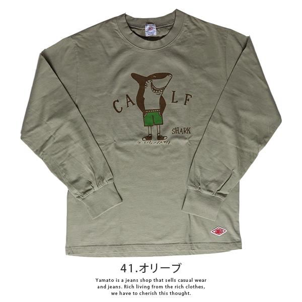 LUMBER ロンT ランバー ロンT カジュアル Tシャツ 長袖 ユース CALF SHARK 232432 父の日 プレゼント｜jeans-yamato｜05