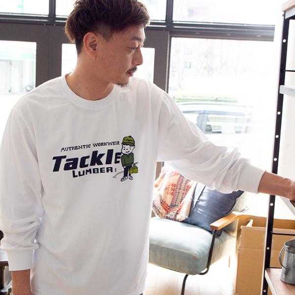LUMBER ランバー 長袖 Tシャツ ロンT プリントT TACKLE LUMBER Heavy