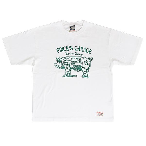 FINCK'S フィンクス メンズトップス 半袖 Tシャツ 綿100％ 刺しゅう