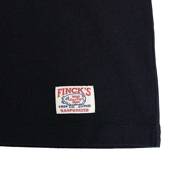 FINCK'S フィンクス メンズトップス 半袖 Tシャツ 綿100％ 刺しゅう