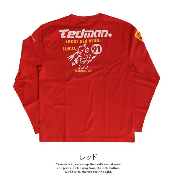 TEDMAN テッドマン メンズ トップス 長袖 Tシャツ ロンT エフ商会 TDLS360 0301 父の日 プレゼント｜jeans-yamato｜05