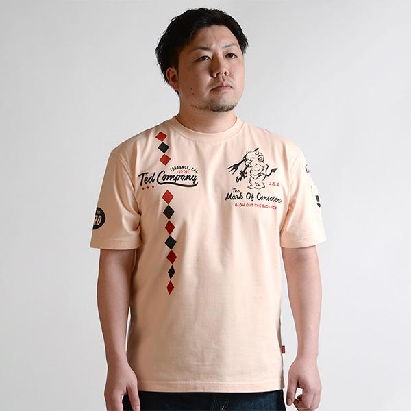 TEDMAN（テッドマン） メンズ 半袖 Tシャツ 抜染プリント スタンダード