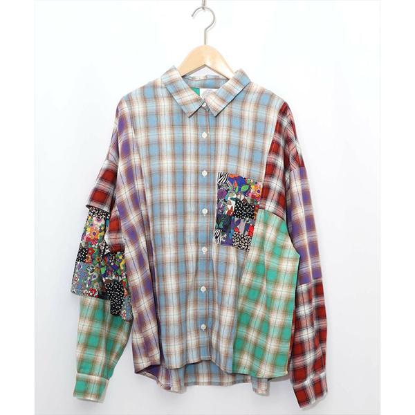 ScoLar（スカラー） レディース トップス 長袖 シャツ カラフル