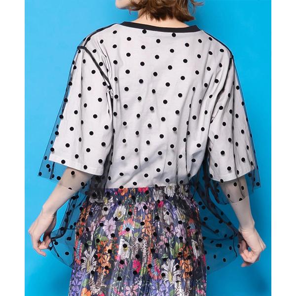 【kazuo様】専用・肌300g×2袋≪リクエスト特割特価≫ ScoLar（スカラー） レディース 半袖 ドットチュール 重ね 花 猫 ネコ