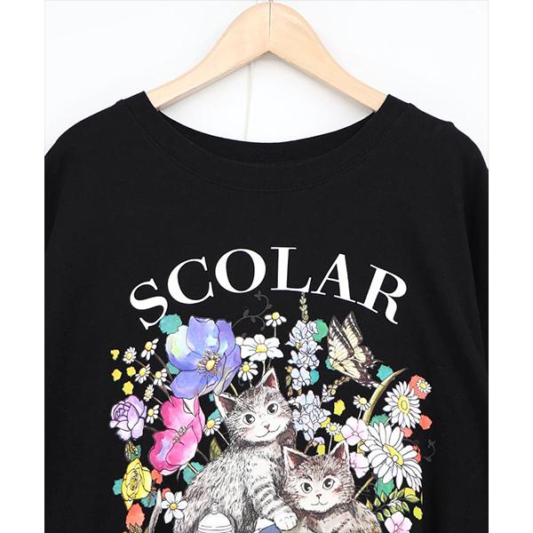 ScoLar（スカラー） レディース 半袖 ワンピース ロングワンピース 丈