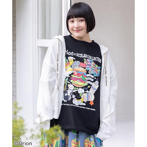 スカラー161681orion× save the planet ジップパーカー ScoLar（スカラー） オリオンビール orion コラボ 長袖 ジップパーカー