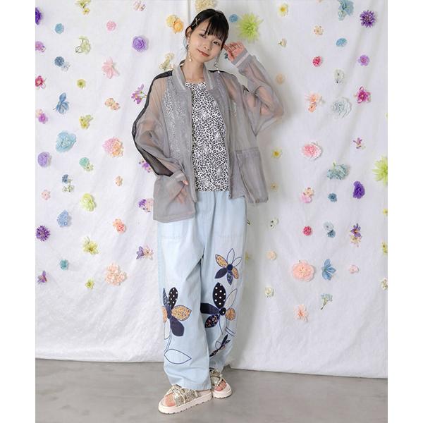 ScoLar（スカラー） レディース ボトムス パッチワーク お花