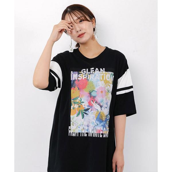 ScoLar（スカラー） レディース ワンピース ロング丈 アート柄