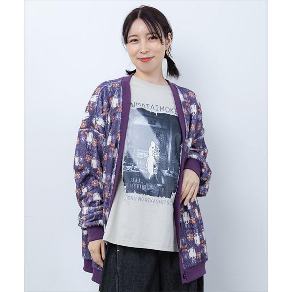 【良品】MIU MIU 花柄カーディガン パープル 36 ショート丈 羽織り ScoLar（スカラー） ScoLar Parity レディース ロング丈 カーディガン