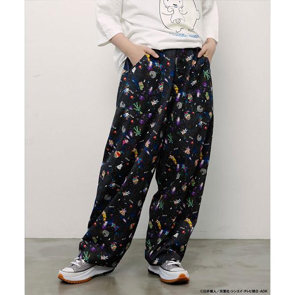 Scolar 花柄ジャケットとネイビーパンツセット ScoLar（スカラー） クレヨンしんちゃん コラボ ボトムス フリーサイズ