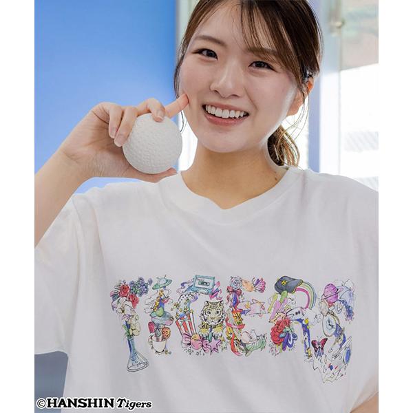 ScoLar（スカラー） 阪神タイガース コラボ ロゴTシャツ クルーネック