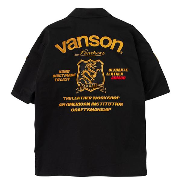 VANSON（バンソン） メンズ トップス 半袖 シャツ ワークシャツ
