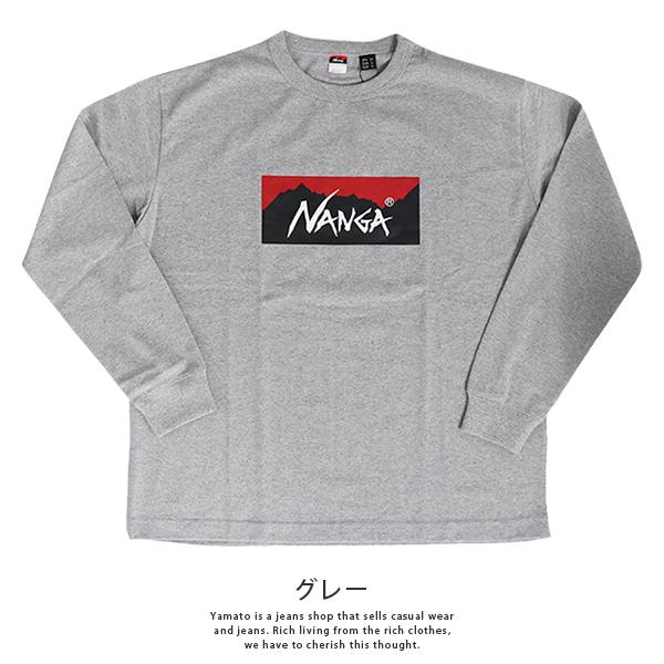 NANGA ナンガ パーカー ECO HYBRID BOX LOGO L/S TEE エコハイブリッド ボックスロゴ ロングスリーブティー NW2311-1G299 1006 父の日 プレゼント｜jeans-yamato｜06