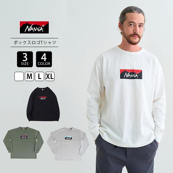 NANGA（ナンガ） トップス 長袖 Tシャツ ロンT ECO HYBRID BOX LOGO
