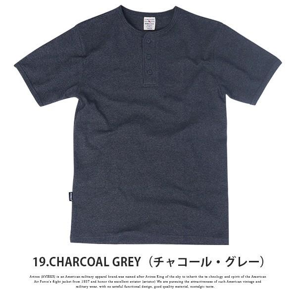 AVIREX Tシャツ アヴィレックス Tシャツ ヘンリーネック Tシャツ 半袖 無地 デイリー インナー メンズ DAILY WEAR デイリーウェア 6143504（7834934019）｜jeans-yamato｜19