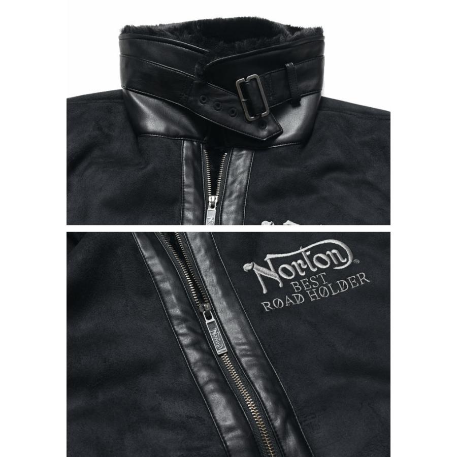 【3日間限定値下げ】Norton ジャケット ノートン（NORTON） ジャケット PUライン NORTONロゴ 総刺繍 B-3