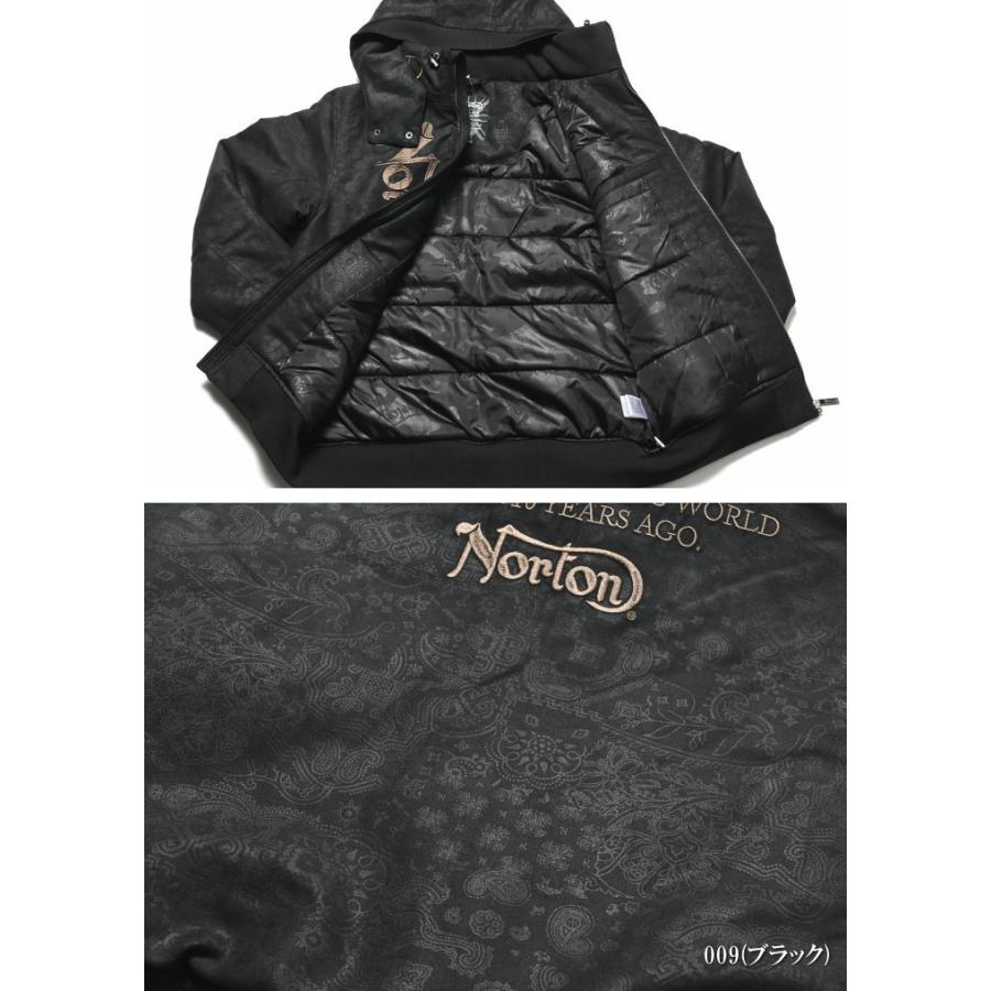 ノートン（NORTON） ジャケット ドッグNORTONロゴ 総刺繍 ペイズリー柄
