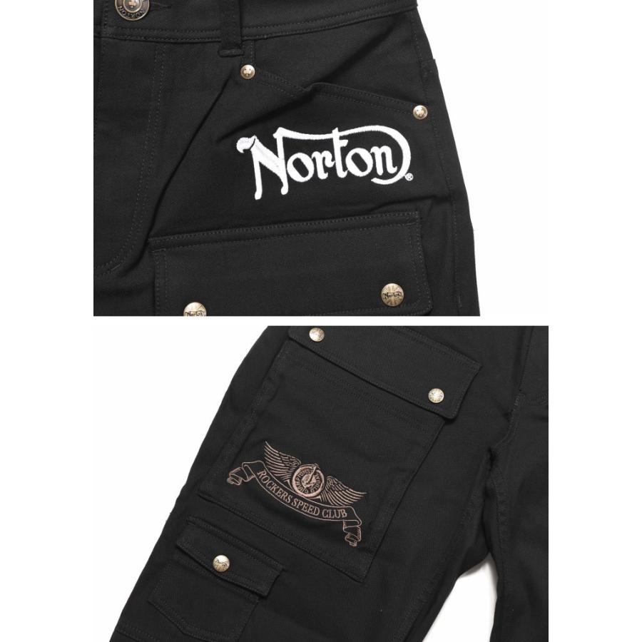 ノートン（NORTON） ロゴ総刺繍 ストレッチ 変型ポケット ミリタリー
