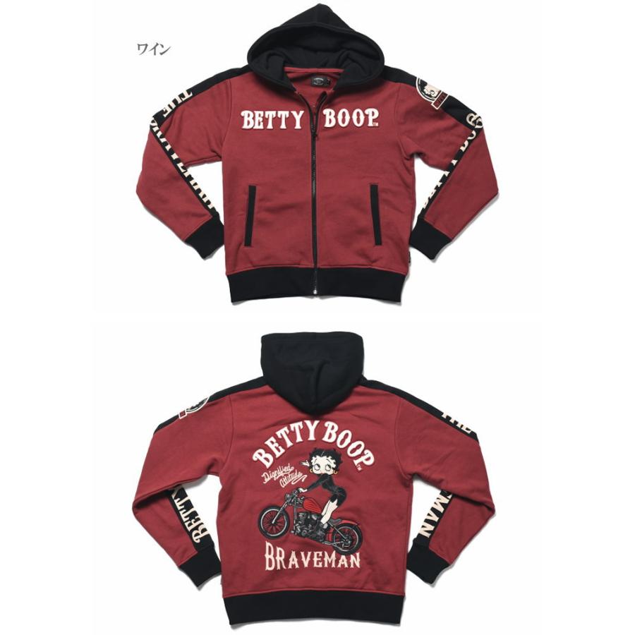 CVTVLIST Betty Boop パーカー ベティーブープ ZIPパーカー Betty Boop メンズ レディース The BRAVE
