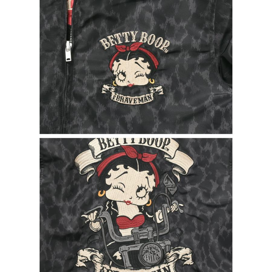 BETTY BOOP ブレイブマン × ベティブープ コラボ スカジャン BETTY BOOP ブレイブマン × ベティブープ コラボ スカジャン