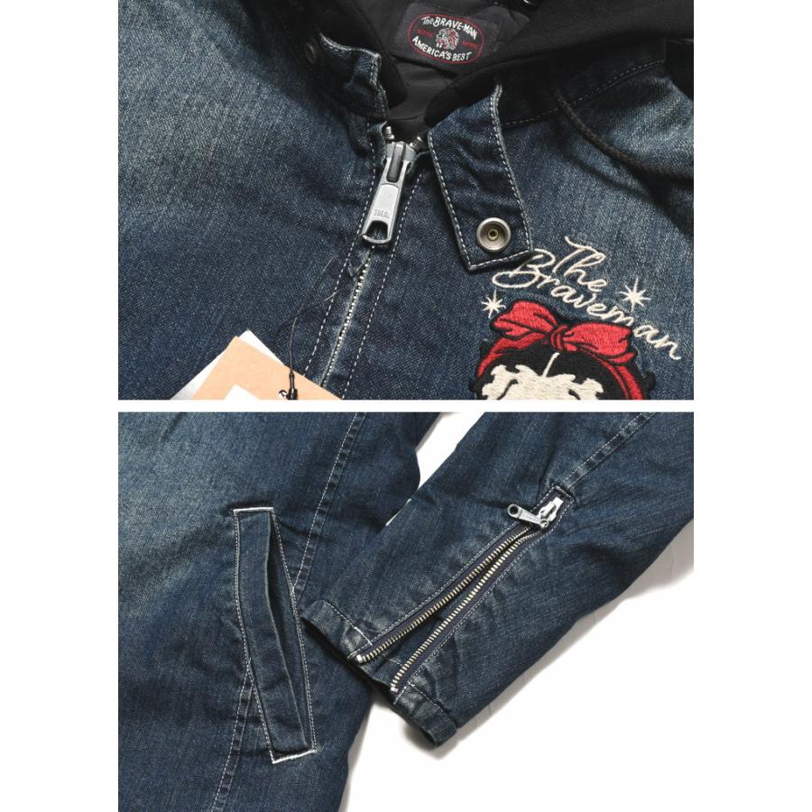 Betty Boop ベティちゃん デニムジャケット ライダース