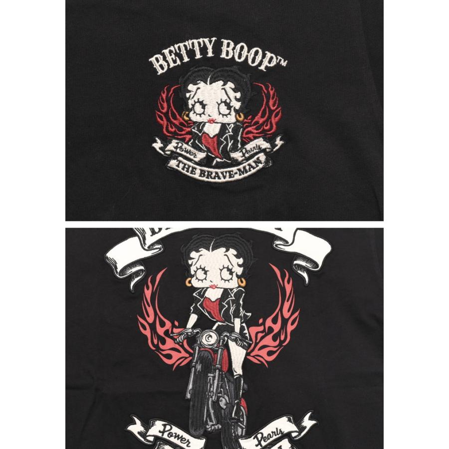 BETTY BOOP（ベティ ブープ） ブレイブマン × コラボ Tシャツ バイカー
