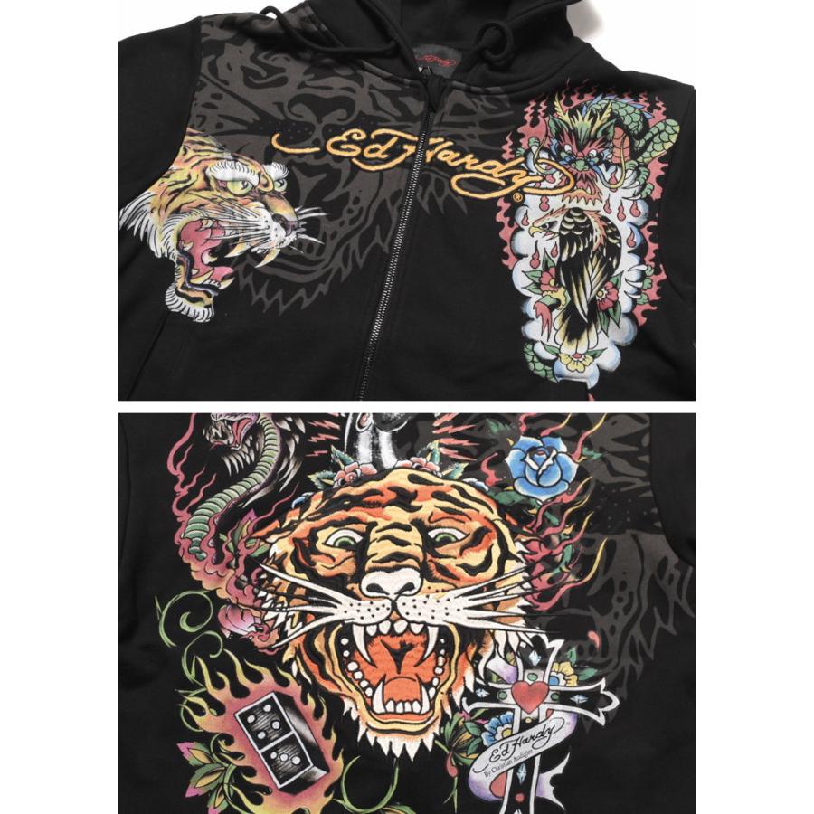 Ed Hardy 【2024秋冬新作】Ed エドハーディー パーカー TIGER 虎 Ed Hardy 【2024秋冬新作】Ed エドハーディー パーカー TIGER 虎