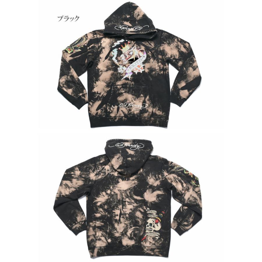Ed Hardy エドハーディ y2k スカル と バラ の パーカー XS Ed Hardy エドハーディ y2k スカル と バラ の パーカー XS Ed Hardy