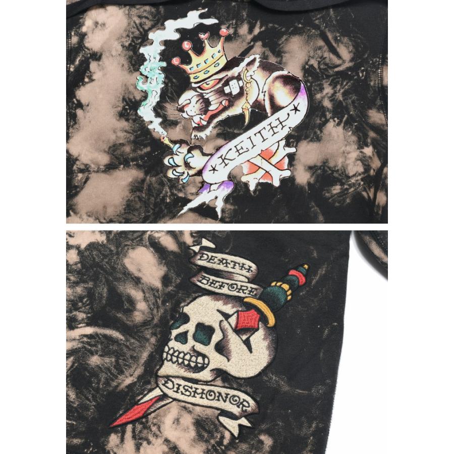 Ed Hardy（エド・ハーディー） パーカー ブラックパンサー＆スカル
