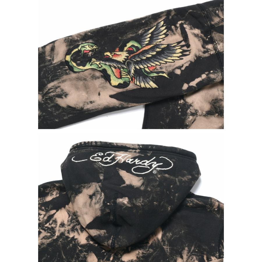 Ed Hardy（エド・ハーディー） パーカー ブラックパンサー＆スカル
